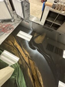 Resurfaced industrial concrete floor