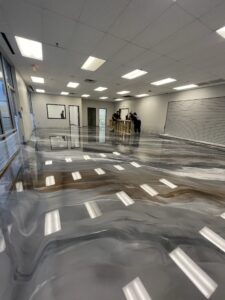 Industrial epoxy floor surface
